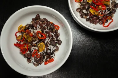 Black Beans with Coconut, Chile, and Lime