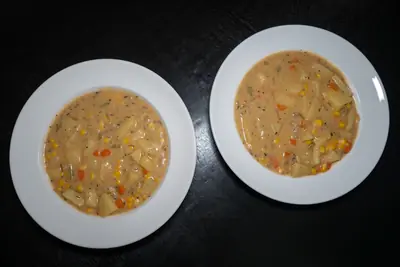 Easy Vegan Potato and Corn Chowder