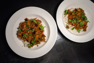 Eggplant in Tomato Curry